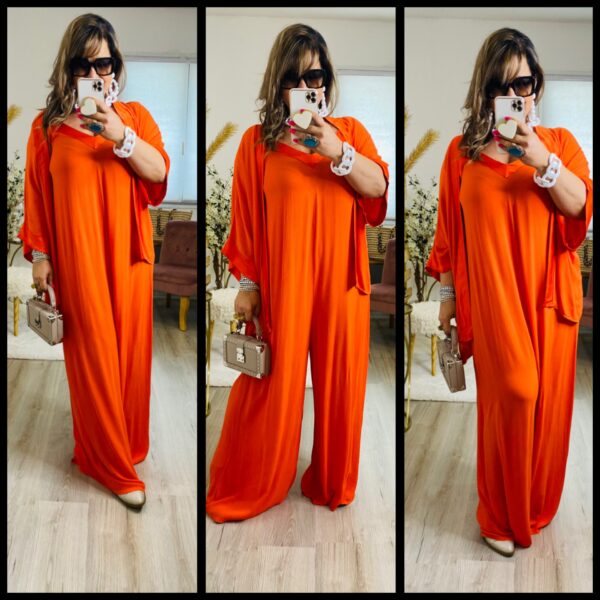 Ensemble combinaison et kimono Livia