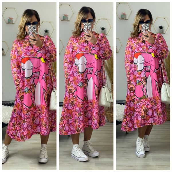 Robe Sweat-shirt Panthère rose