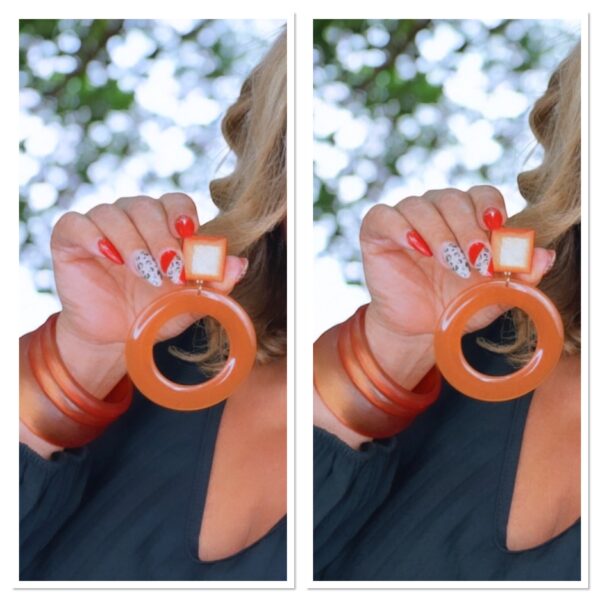 Boucles Orange Éclatant – Image 4
