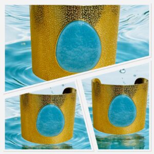 Manchete Iris Turquoise
