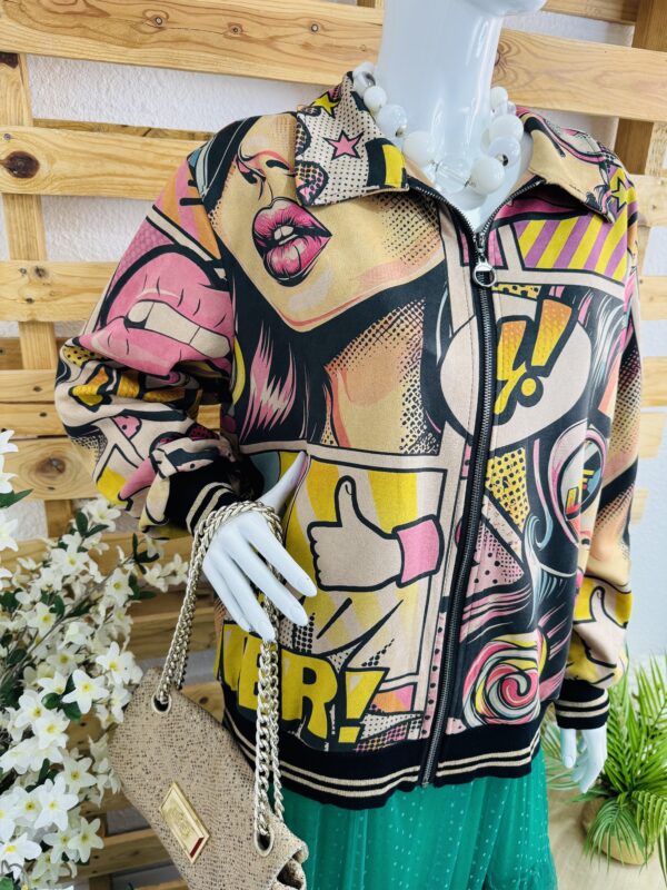 Bomber imprimé Pop Art – Image 5