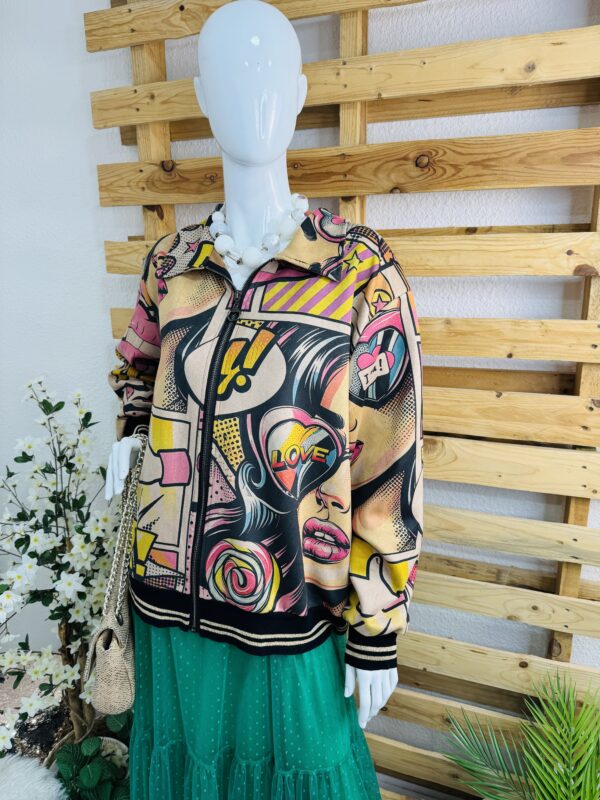 Bomber imprimé Pop Art – Image 3