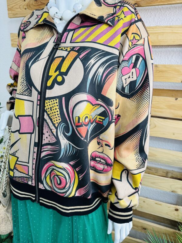 Bomber imprimé Pop Art – Image 4