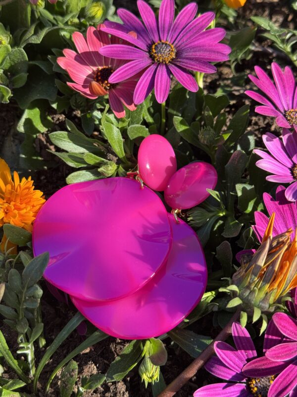 Boucles Fuchsia — Francine Bramli Paris