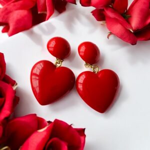 Boucles Cœur Rouge Passion