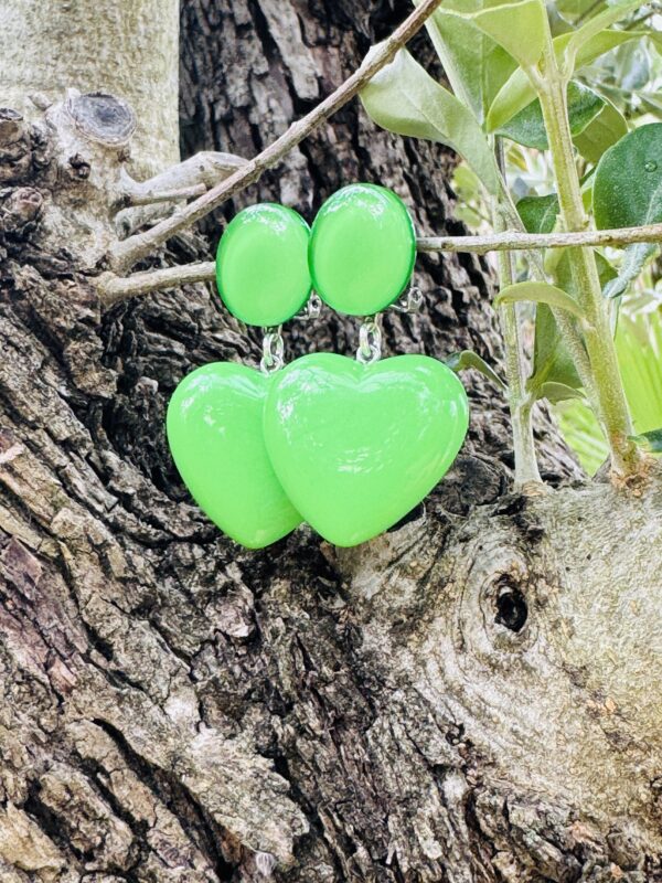 Boucles Coeur vert – Image 2