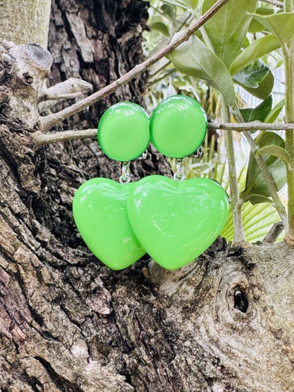 Boucles Coeur vert – Image 3