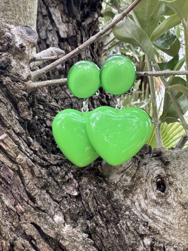 Boucles Coeur vert – Image 4