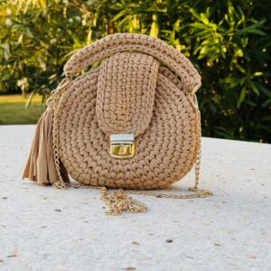 Sac rond tressé Mia