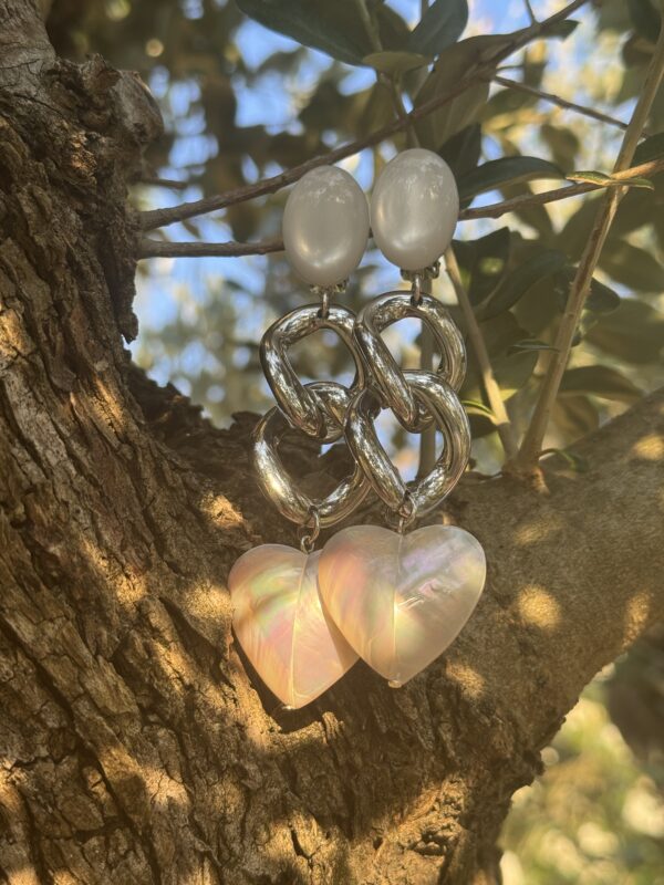 Boucles Coeur Nacré