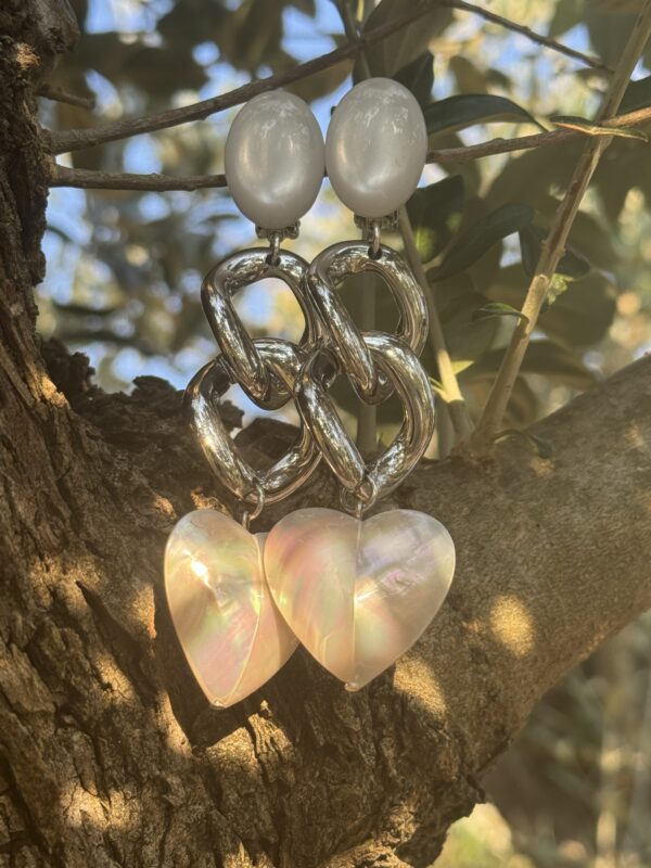 Boucles Coeur Nacré – Image 2