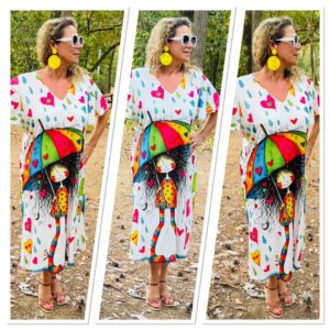 Robe Fun Umbrella Love