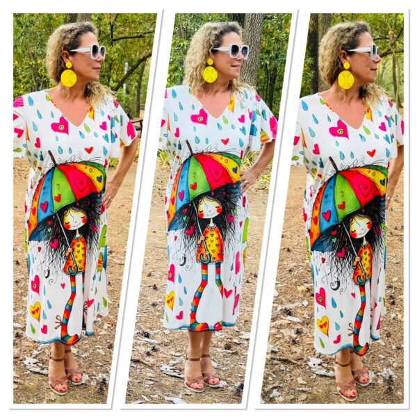 Robe Fun Umbrella Love