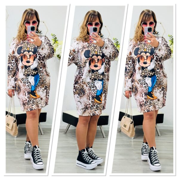 Robe Minnie Léopard