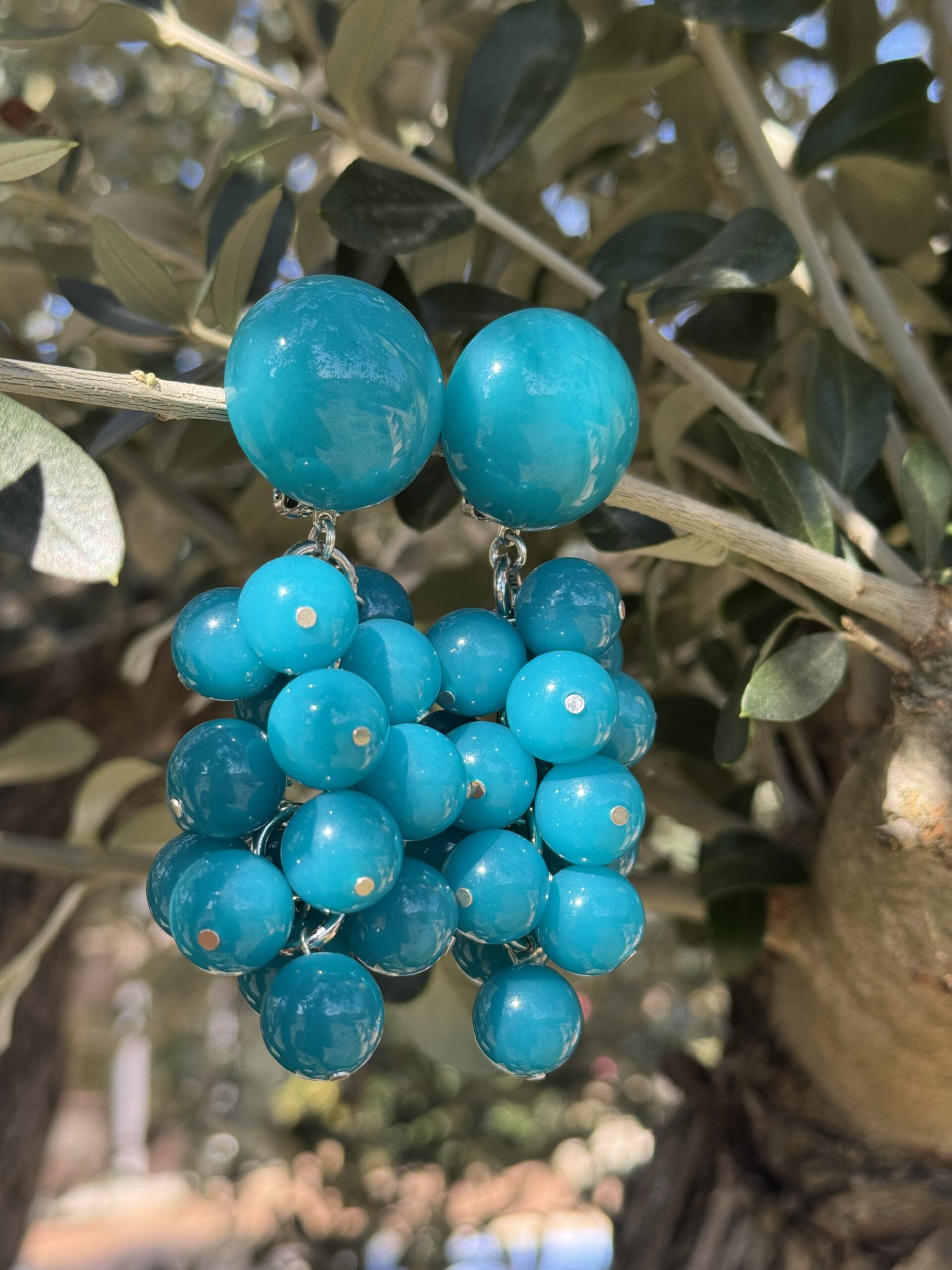 Boucles Grappe Bleu – Image 2