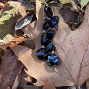 Boucles Cristal Noir