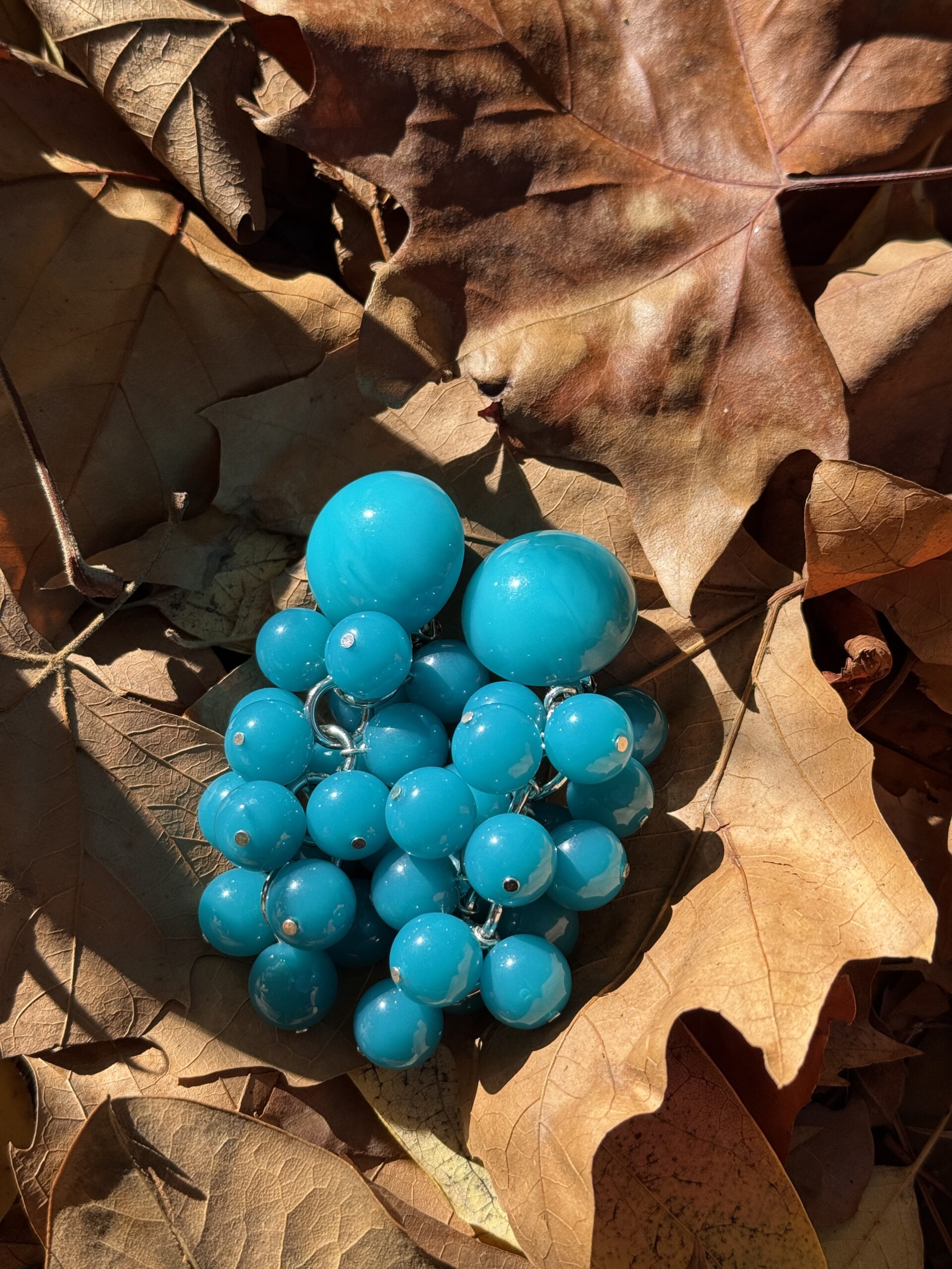 Boucles Grappe Bleu – Image 3