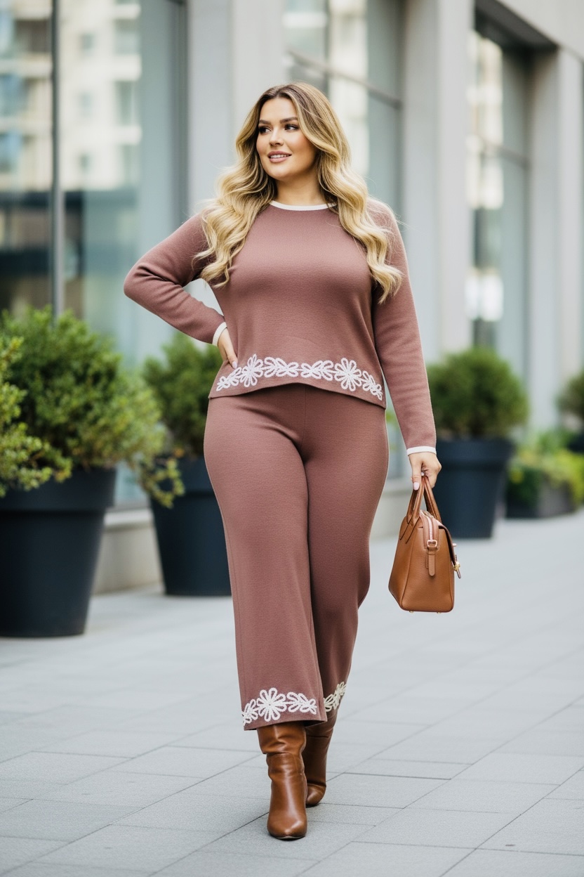 Ensemble Cocooning Marron – Image 4